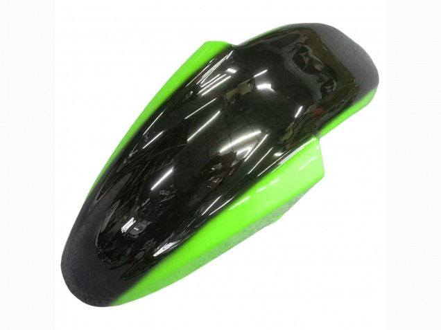Carénages Moto Kawasaki ZZR600 1998-2003 - Vert Noir Brillant Flamme