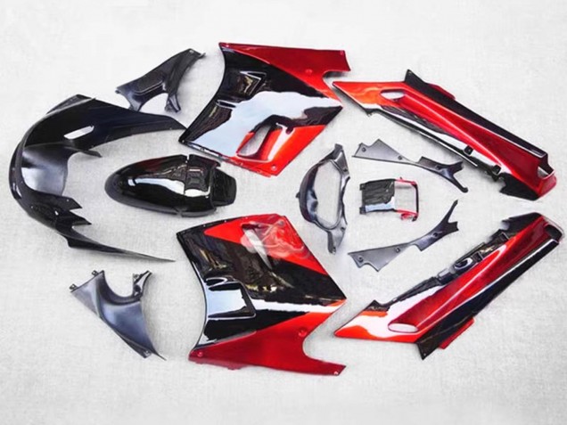 Carénages Moto Kawasaki ZZR1100 1993-2003 - Rouge Noir
