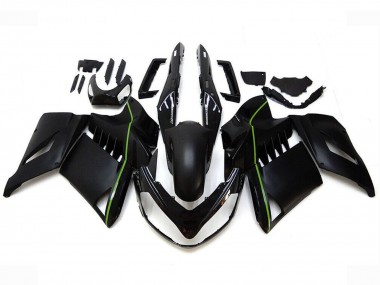 Carénages Moto Kawasaki GTR1400/ZG1400 2007-2009 - Noir Mat Vert Doubler