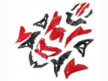 Carénages Moto Kawasaki Versys 650 2022-2025 - Rouge Noir