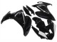 Carénages Moto Yamaha FZ6R 2009-2015 - Noir Brillant Blanc