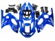 Carénages Moto Yamaha YZF600R Thundercat 1996-2007 - Bleu Blanc Argent