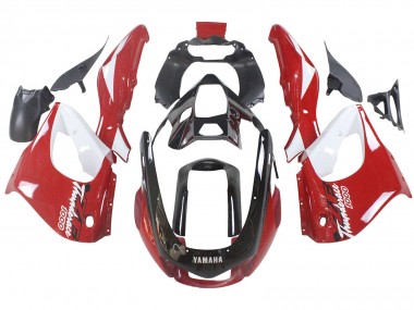 Kits Carénage Moto Yamaha YZF 1000R Thundecourses 1997-2007 - Rouge Noir Blanc Thundecourses