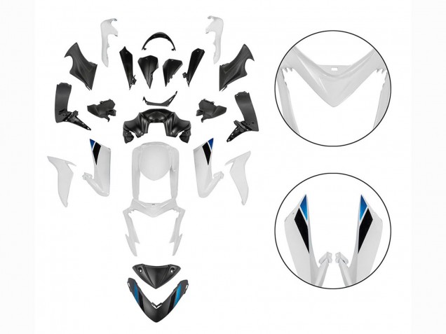 Carénages Moto Suzuki GSX-S 1000 2015-2020 - Noir Blanc