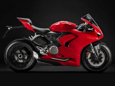 Carénage Moto Ducati Panigale V2 2020-2024 - Rouge Noir Mat