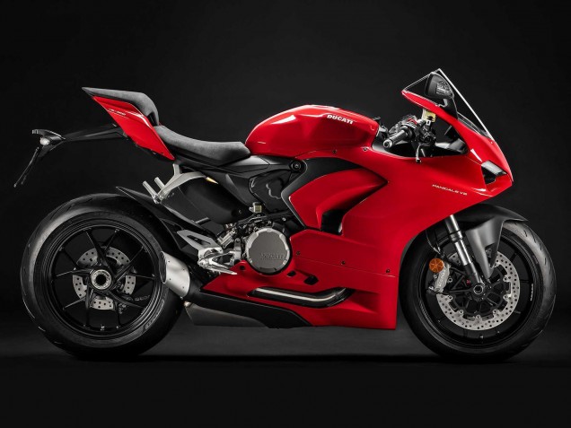 Carénage Moto Ducati Panigale V2 2020-2024 - Rouge Noir Mat