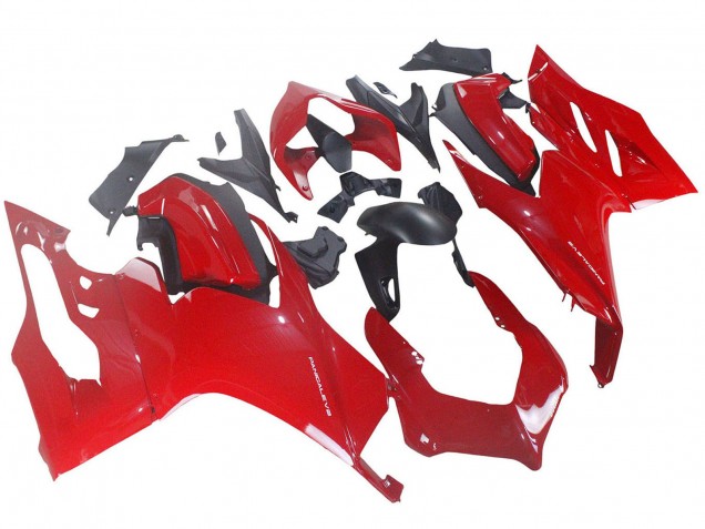 Carénage Moto Ducati Panigale V2 2020-2024 - Rouge Noir Mat