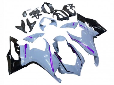 Carénages Moto Ducati Panigale V2 2020-2024 - Gris Brillant Violet Noir Brillant