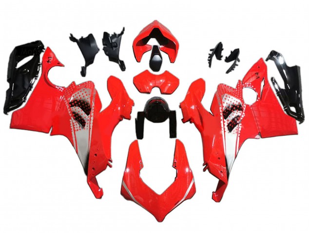 Carénages Moto Ducati Panigale V4 V4S 2020-2021 - Rouge Blanc Noir Brillant