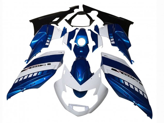 Carénages Moto BMW K1200S 2005-2010 - Blanc Bleu