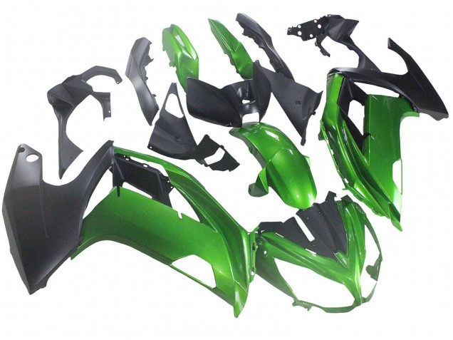 Carénages Moto BMW K1200S 2005-2010 - Vert Noir Mat