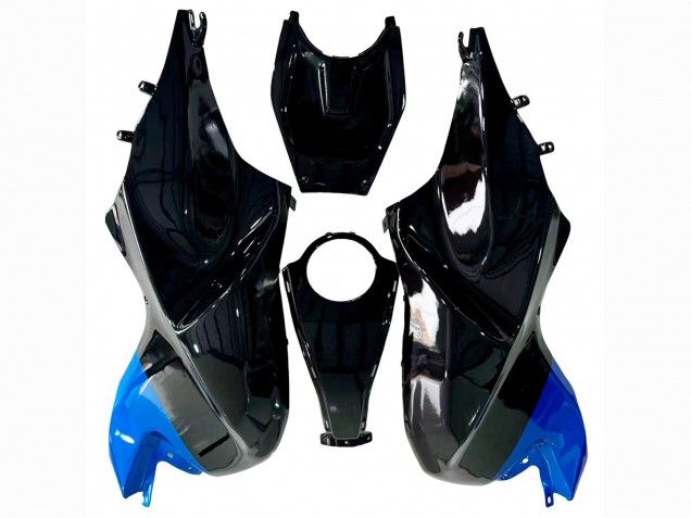 Kits Carénage Moto ABS BMW K1200S 2005-2010 - Argent Bleu Noir