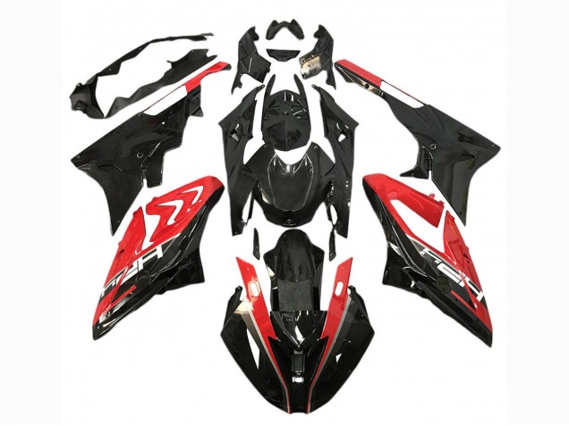 Carénages Moto BMW S1000RR 2017-2018 - Rouge Noir Brillant