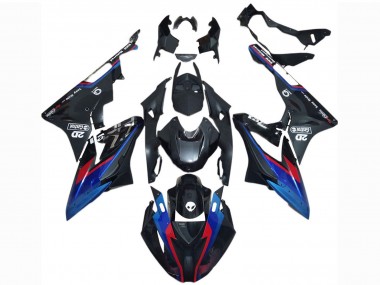 Carénages Moto BMW S1000RR 2017-2018 - Bleu Rouge Noir Brillant Castrol