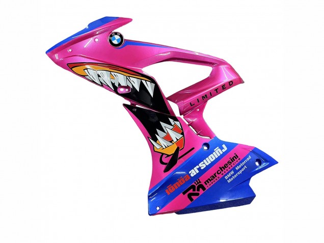Carénages Moto BMW S1000RR 2017-2018 - Rose Bleu Jaune Requin