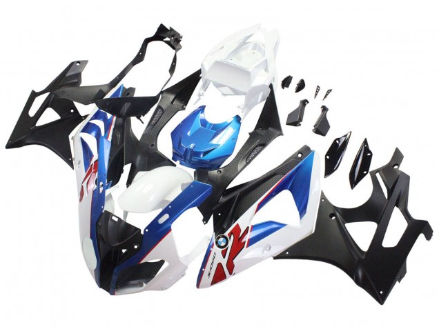 Carénages Moto BMW S1000RR 2009-2014 - Blanc Bleu Noir Mat