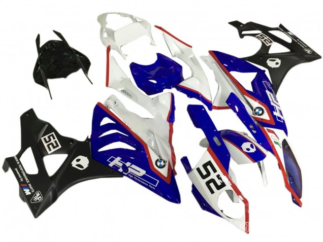 Carénage Moto BMW S1000RR 2009-2014 - Blanc Rouge Bleu Noir HP