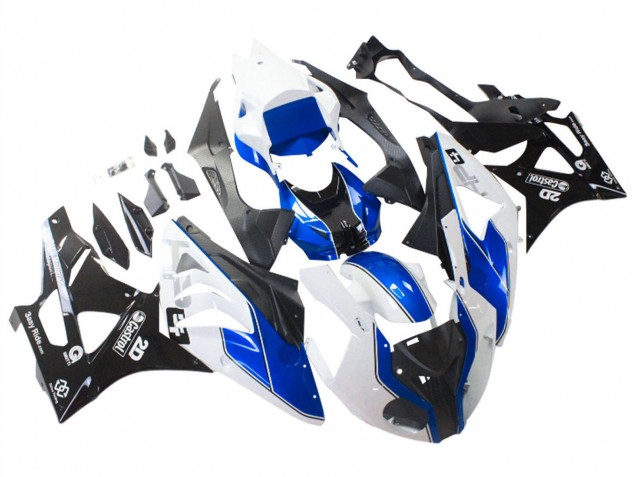 Carénages Moto BMW S1000RR 2009-2014 - Blanc Bleu Noir Brillant Castrol