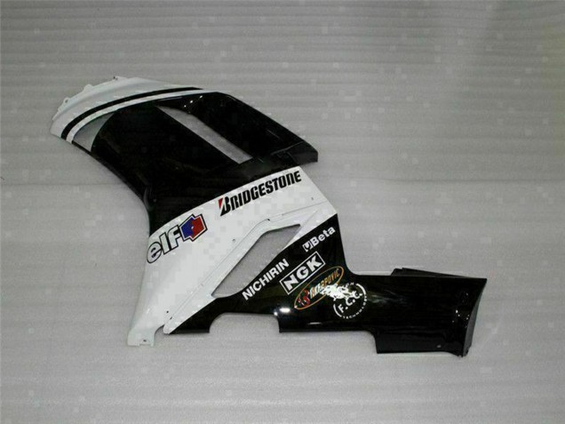 Carénages Moto Kawasaki ZX6R 2007-2008 - Noir Blanc