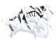 Carénages Moto Yamaha YZF 1000 R1 2004-2006 - Blanc Perle Noir Décalque