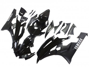 Carénages Moto Yamaha YZF 600 R6 2006-2007 - Noir Brillant Noir Mat