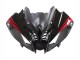Carénages Moto Yamaha YZF 600 R6 2008-2016 - Noir Brillant Noir Mat Rouge Bande