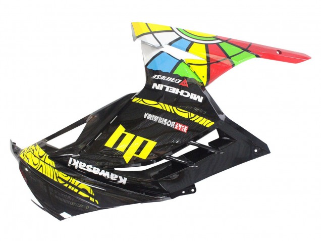 Carénages Moto Kawasaki EX300 2013-2024 - Noir Brillant Jaune Rouge Vert Bleu Blanc