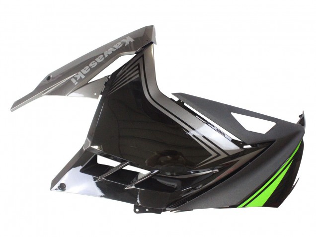 Carénages Moto Kawasaki EX300 2013-2024 - Noir Brillant Noir Mat Vert