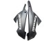 Carénages Moto Kawasaki EX300 2013-2024 - Blanc Noir