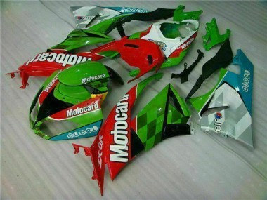 Carénages Moto Kawasaki ZX6R 2009-2012 - Vert Blanc Rouge Noir Bleu Motocard