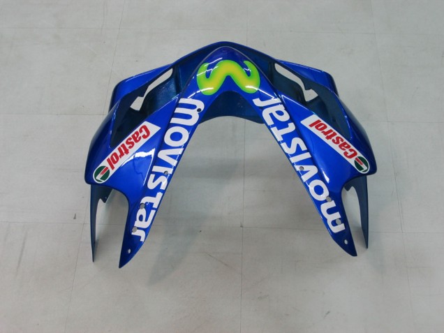 Carénages Moto Honda CBR600 F4i 2004-2007 - Bleu Jaune Vert MoviStar