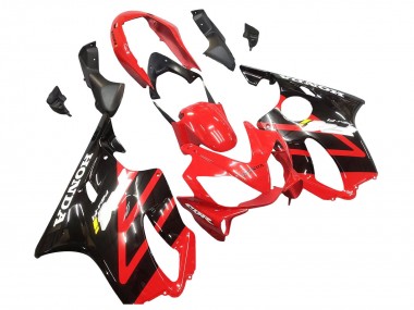 Carénage Moto Honda CBR600 F4i 2004-2007 - Rouge Noir Brillant