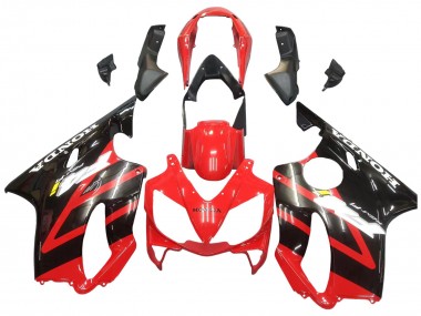 Carénage Moto Honda CBR600 F4i 2004-2007 - Rouge Noir Brillant