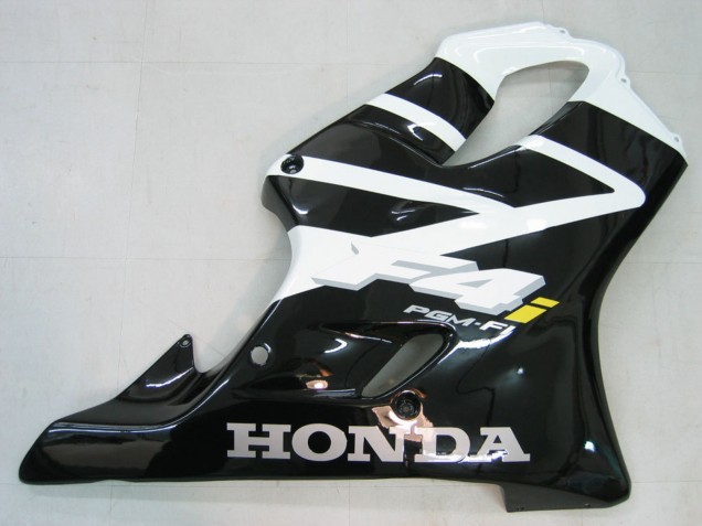 Carénage Moto Honda CBR600 F4i 2004-2007 - Blanc Noir Brillant