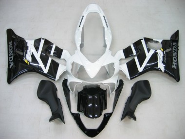 Carénage Moto Honda CBR600 F4i 2004-2007 - Blanc Noir Brillant