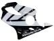 Carénages Moto Honda CBR600 F4i 2004-2007 - Blanc Noir Brillant
