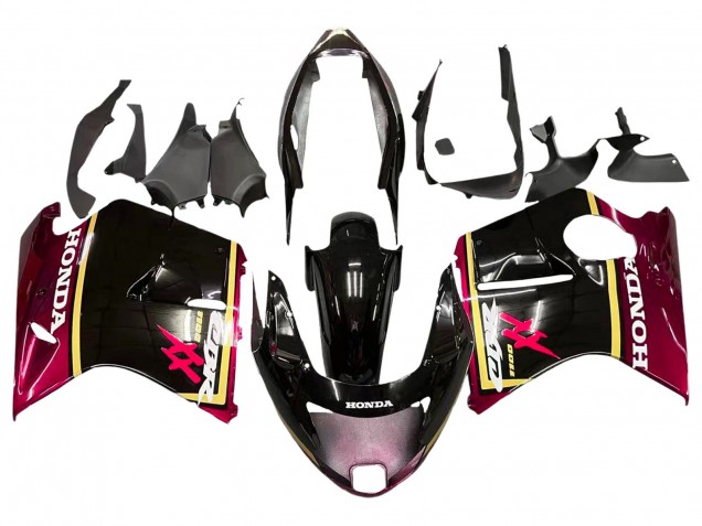 Carénages Moto Honda CBR1100XX Blackbird 1996-2007 - Noir Brillant Rouge Jaune