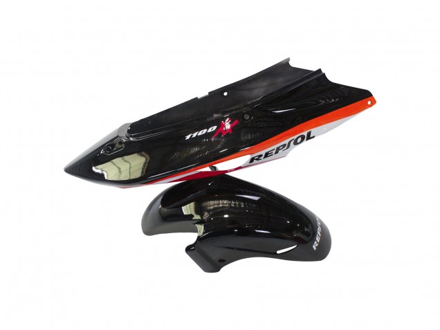 Carénages Moto ABS Honda CBR1100XX Blackbird 1996-2007 - Orange Blanc Rouge Noir Brillant Repsol