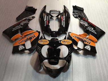 Carénages Moto Honda CBR900RR 893 1992-1993 - Noir Brillant Orange Hm Plant