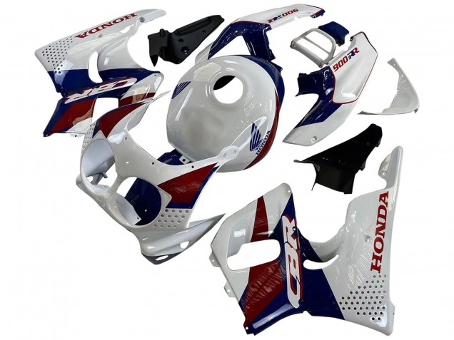 Carénages Moto Honda CBR900RR 893 1992-1993 - Blanc Rouge Bleu Foncé