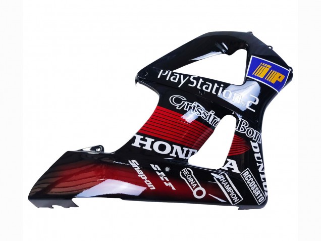 Carénages Moto Honda CBR900RR 929 2000-2001 - Rouge Blanc Noir Brillant PlayStation 2