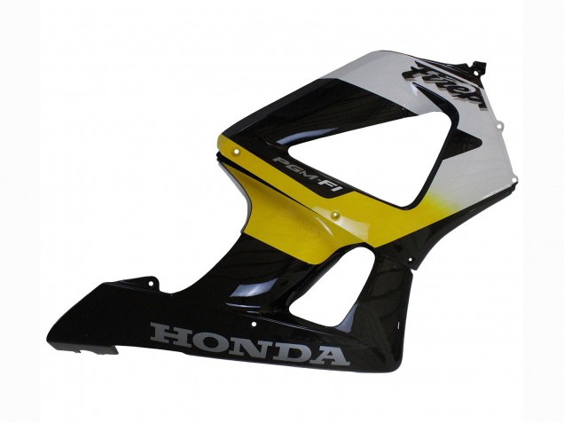 Carénages Moto Honda CBR900RR 929 2000-2001 - Blanc Jaune Noir Brillant