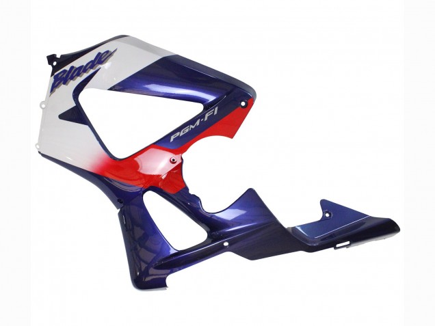 Carénages Moto Honda CBR900RR 929 2000-2001 - Blanc Rouge Bleu