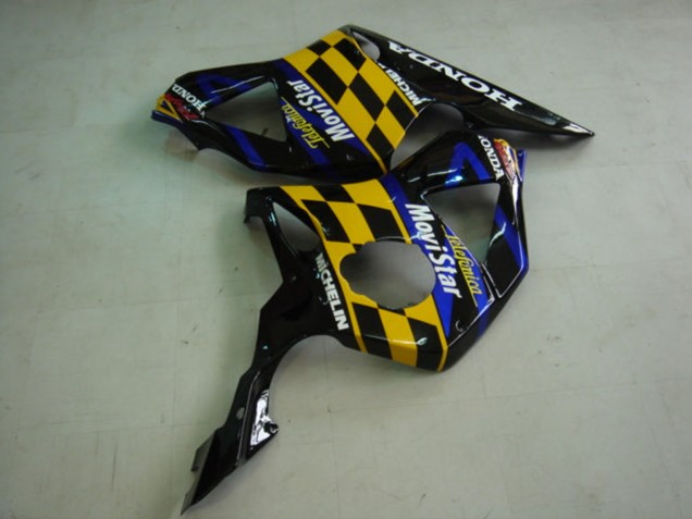 Carénages Moto Honda CBR900RR 954 2002-2003 - Bleu Jaune Noir Brillant Telefumica MoviStar Castrol