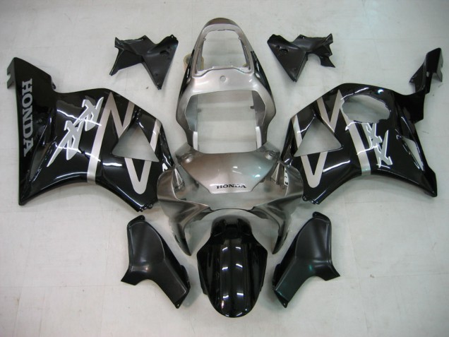 Carénages Moto Honda CBR900RR 954 2002-2003 - Argent Noir Brillant