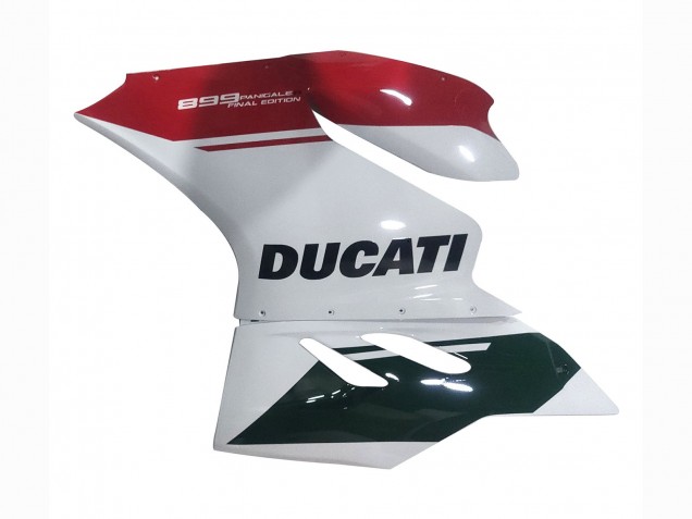 Carénages Moto Ducati Panigale 899 2011-2014 - Blanc Rouge Noir Brillant