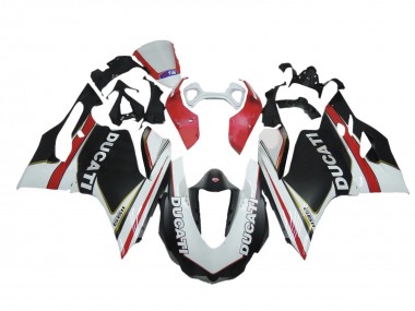 Carénages Moto Ducati Panigale 1199 2011-2014 - Blanc Rouge Noir