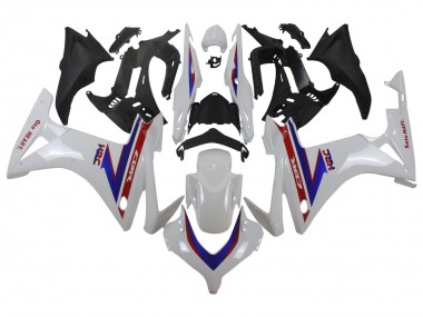 Carénages Moto Honda CBR500R 2013-2015 - Blanc Rouge Bleu HRC