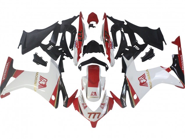 Carénages Moto Honda CBR500R 2013-2015 - Blanc Rouge Vert Noir Brillant Morinage 777