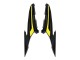 Carénages Moto Honda CBR500R 2022-2023 - Noir Mat Jaune